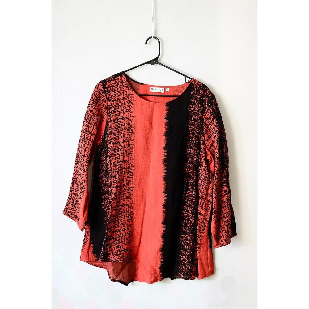 Habitat Tunic Top M abstract‎ art to wear